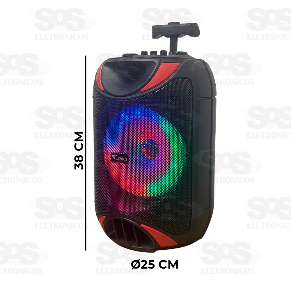 Caixa De Som Bluetooth Com Microfone Caerus CRS-RD1365