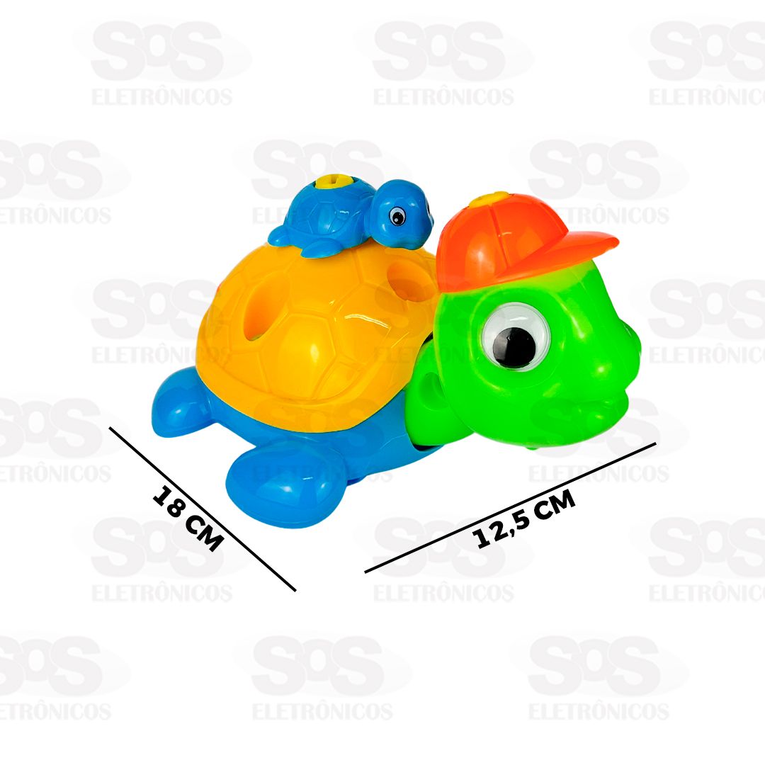 Tartaruga Monta e Desmonta Colorida Toy King TK-AB4676