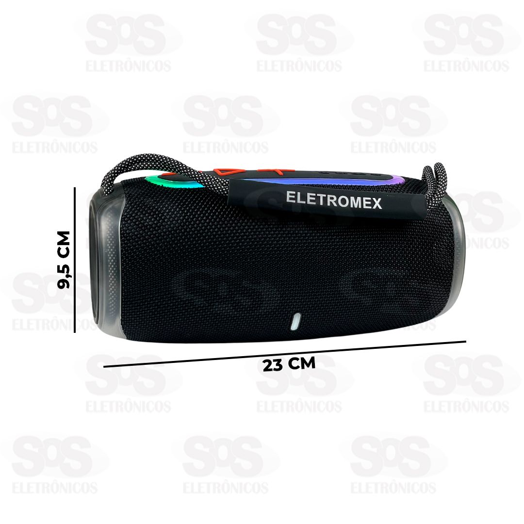Caixa De Som 30W TWS Blindada Bluetooth Eletromex EL-1042