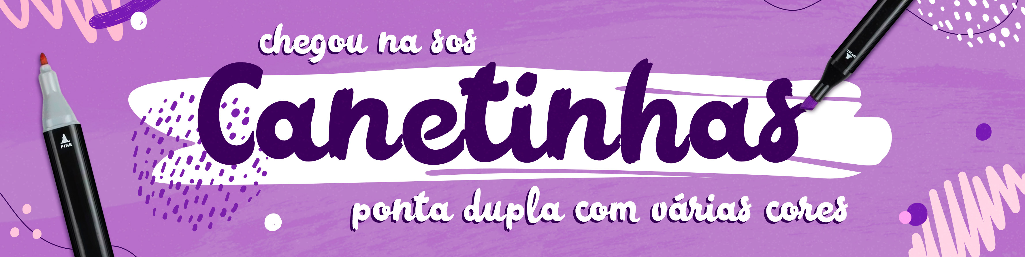 Banner canetinhas