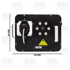 Máquina de Fumaça Com LED RGB 110V 1200W Luatek LK-Y6-1200W