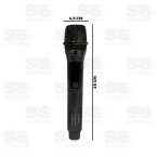 Kit 2 Microfones Sem Fio Dinâmicos Com Painel B-Max BM-248