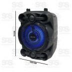 Caixa De Som Bluetooth Recarregável Com LED 10W KTS-1196