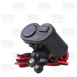 Carregador USB e Acendedor Para Moto 45v Tomate MNC-001