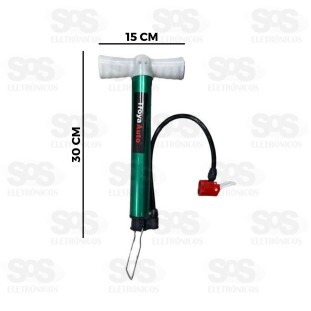 Bomba De Ar Manual Com Mangueira 30CM TRY-0049