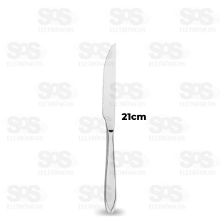 Kit 6 Facas de Mesa Inox 21cm Top Útil TOP0754