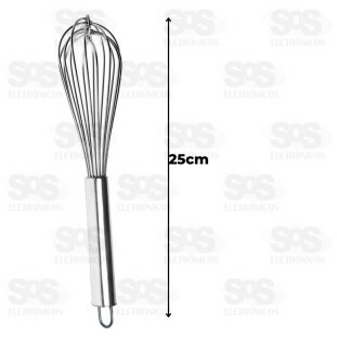 Batedor Manual Fouet 25cm Top Útil TOP0757
