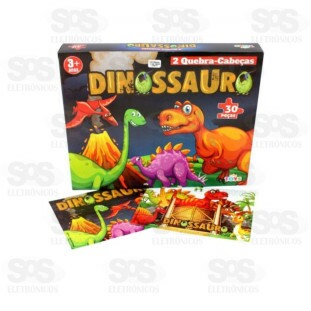 Quebra-Cabeça Dinossauro 30 Peças Mini Toys 0917