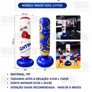 Saco Inflável Boxeador Luatek ZYP20