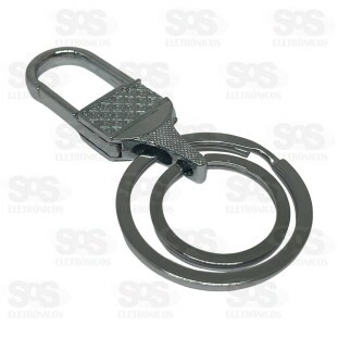 Chaveiro Metálico Xadrez 12 Unidades Caerus CRS-1044