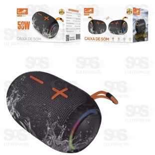 Caixa De Som 50W RGB Eletromex EL-1100