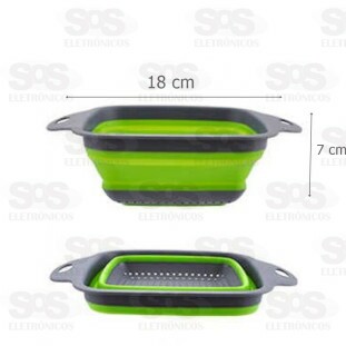 Escorredor Retrátil Silicone Quadrado Pequeno 18X7Cm Caerus 1168 /2853