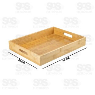 Bandeja Multiuso Bambu 46x33cm TOP1425