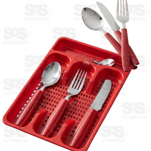 Jogo de Talheres Inox 17 Peças Home & More 508 e 509