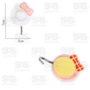 Kit 2 Gancho Multiuso Adesivo Chapeu Top Útil TOP1557