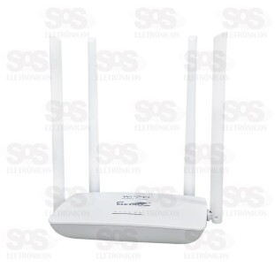 Roteador Sem Fio 4 Antenas Alta Performance Eletromex EL-1805