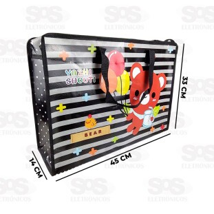 Sacola de Nylon Com Zíper 45x33x14CM Caerus CRS-1827