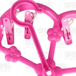 Varal Multiuso Flor Com 15 Prendedores Caerus CRS-1867