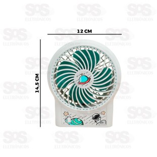 Ventilador Portátil De Mesa Recarregável Altomex AL-F1903