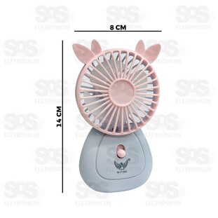 Ventilador Portátil De Mão Com Luz Altomex AL-F1940