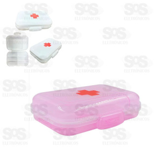 Porta Comprimido 10,5cm Com 8 Compartimentos Top Util TOP1988