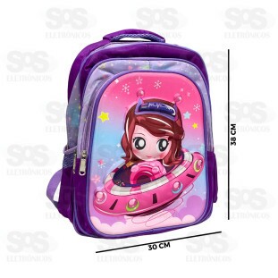 Mochila Média Infantil Modelos Variados MD-12854/MD-12857
