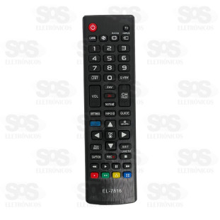 Controle Remoto LG SmartTV Eletromex EL-7816