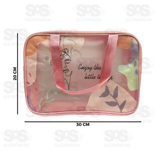 Necessaire de Cetim 30x20CM Top Útil TOP1684