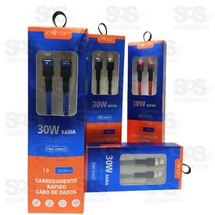 Cabo De Dados Rápido Type-C X Iphone 2 Metros 30W Inova CBO-20023
