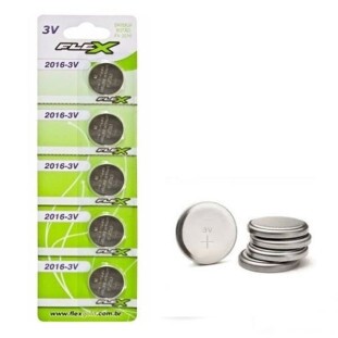 Bateria Moeda 2016 3V Cartela Com 5 Unidades