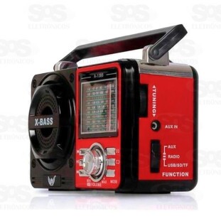 Rádio Retrô 9 Bandas Com Lanterna Bivolt Altomex A-1088