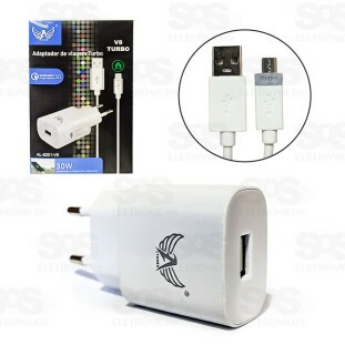 Carregador Extra Rápido 30W Acompanha Cabo Micro USB V8 Turbo Altomex AL-8201-V8