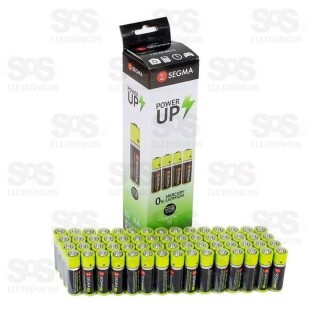 Pilha AA Embalagem Com 60 Unidades Segma