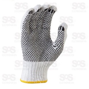 Par de Luva Algodão Branca Pigmentada TroyaTools 9800