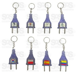 Chaveiro Teste De Tensão De Tomadas 127V/220V Pacote Com 10 Unidades