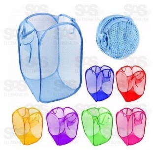 Cesto Dobrável Multiuso 40x70CM Cores Sortidas CRS-2523