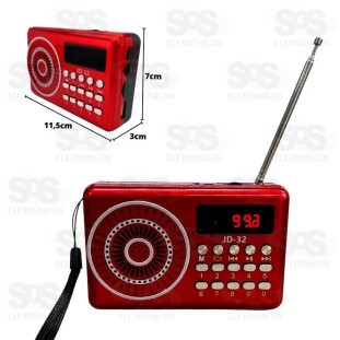 Rádio Recarregável Com Bluetooth Altomex JD-32/30