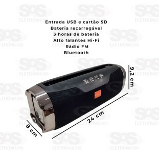 Caixa De Som Portátil Sem Fio Caerus CRS-RD6604