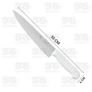 Faca Peixeira Em Aço Inox 8 Polegadas Caerus CRS-2695/CRS-4572