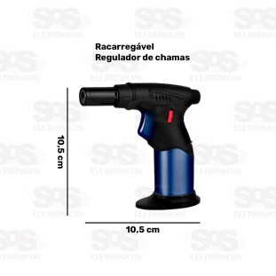 Maçarico Com Suporte Portátil Recarregável Caerus CRS-6840