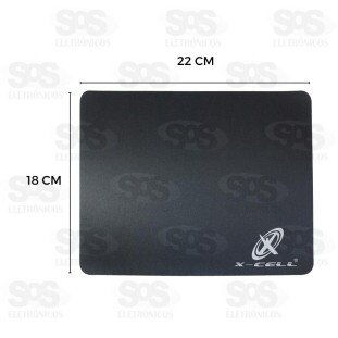 Mouse Pad Slim Emborrachado 18x22cm X-Cell XC-MPD-01