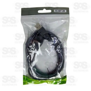Cabo Extensor USB Macho x Fêmea 2 Metros X-cell XC-M/F-2M