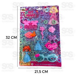 Kit Princesa Estilosa 12 Peças Toy King TK-AB2985