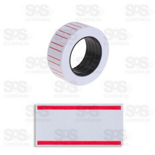 Etiqueta de Preço Branca 10 Rolos Com 300 Adesivos CRS-3150