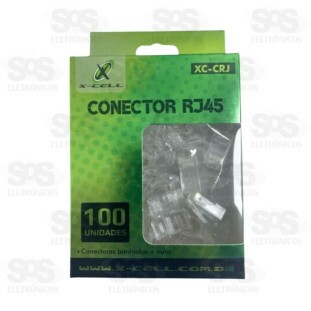 Conector RJ45 Caixa com 100 Unidades XC-CRJ