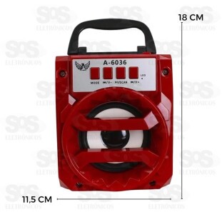 Caixa de Som 6W Portátil Altomex A-6036