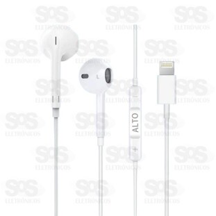 Fone De Ouvido Com Fio E Microfone Para Iphone Lightning A-905-5G