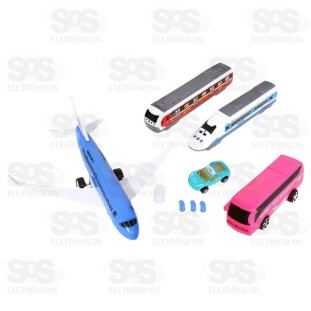 Kit Veículos Trânsito Moderno 16 Peças Toy King TK-2082