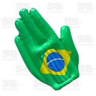 Mão Inflável Torcida Bandeira do Brasil