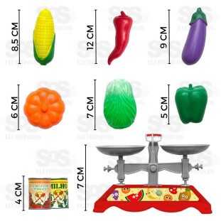 Kit Hortifruti 9 Peças Pica Pau 847
